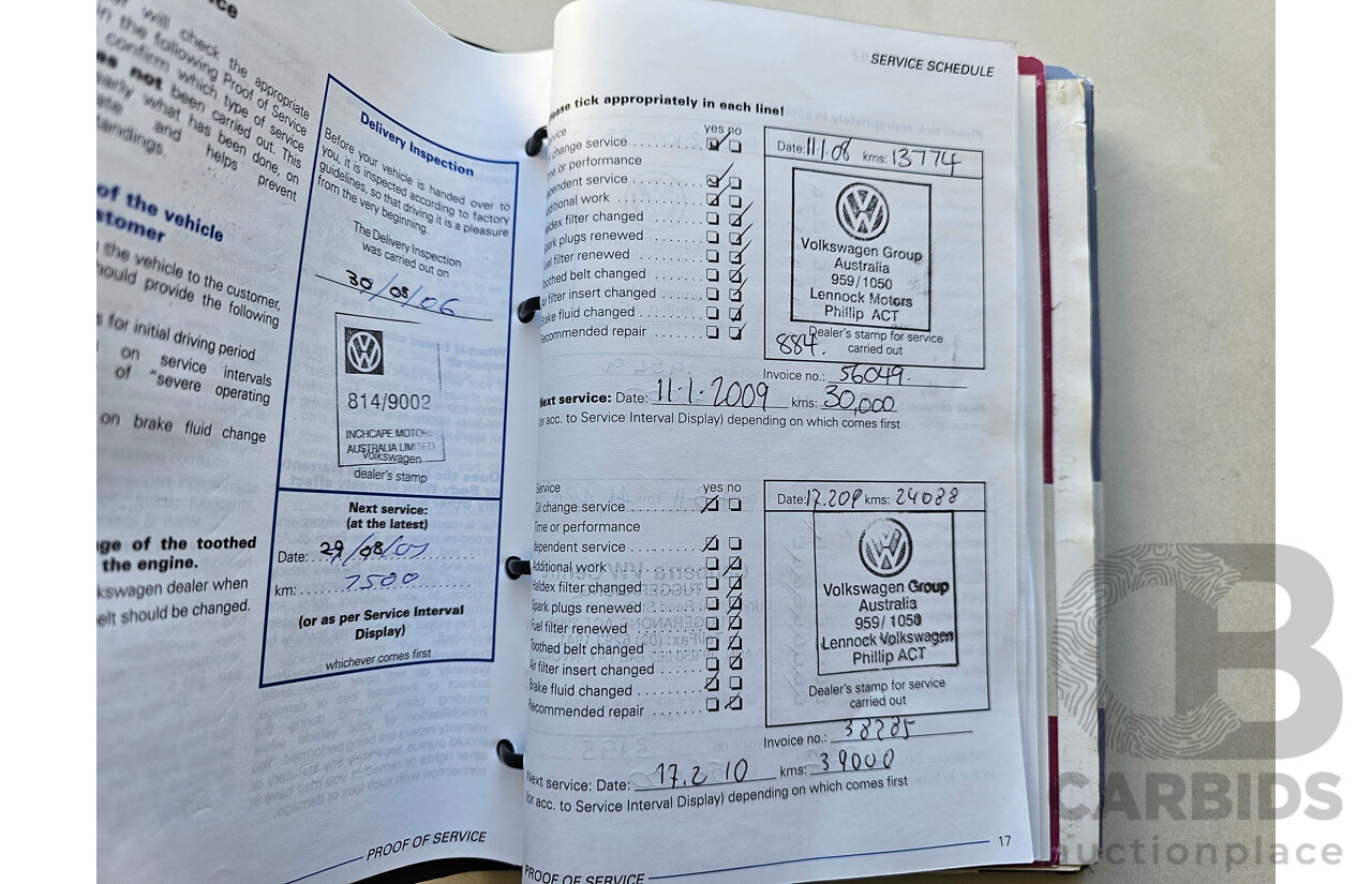 6/2006 Volkswagen Jetta 2.0 FSI 1KM 4d Sedan White 2.0L