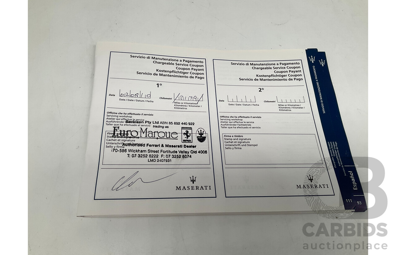 1/2008 Maserati Granturismo 2d Coupe Metallic Black V8 4.2L