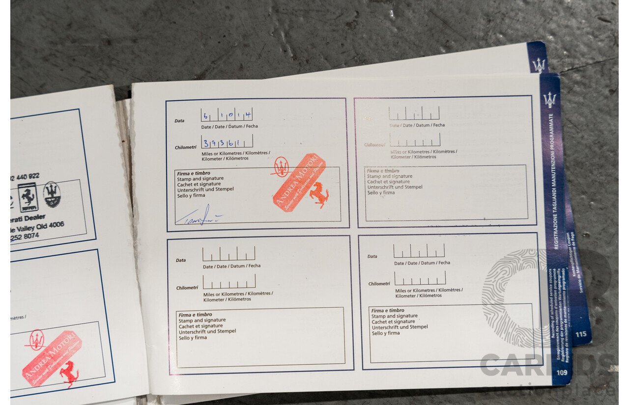 1/2008 Maserati Granturismo 2d Coupe Metallic Black V8 4.2L