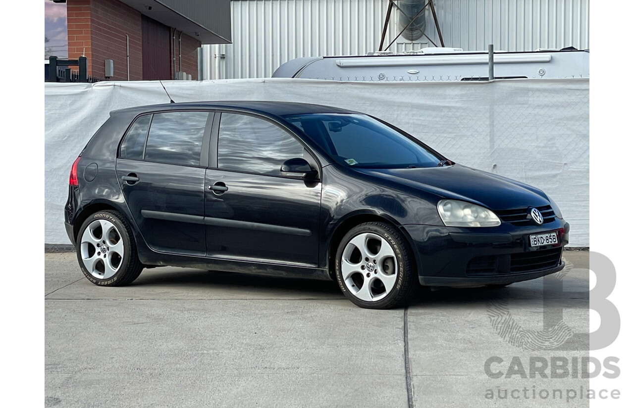 03/2007 Volkswagen Golf 2.0 TDI COMFORTLINE FWD 1K 5D Hatchback Black 2.0L