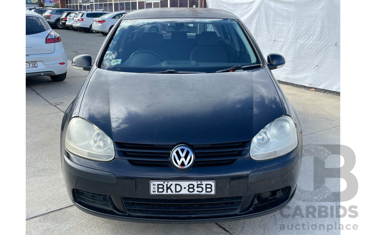 03/2007 Volkswagen Golf 2.0 TDI COMFORTLINE FWD 1K 5D Hatchback Black 2.0L