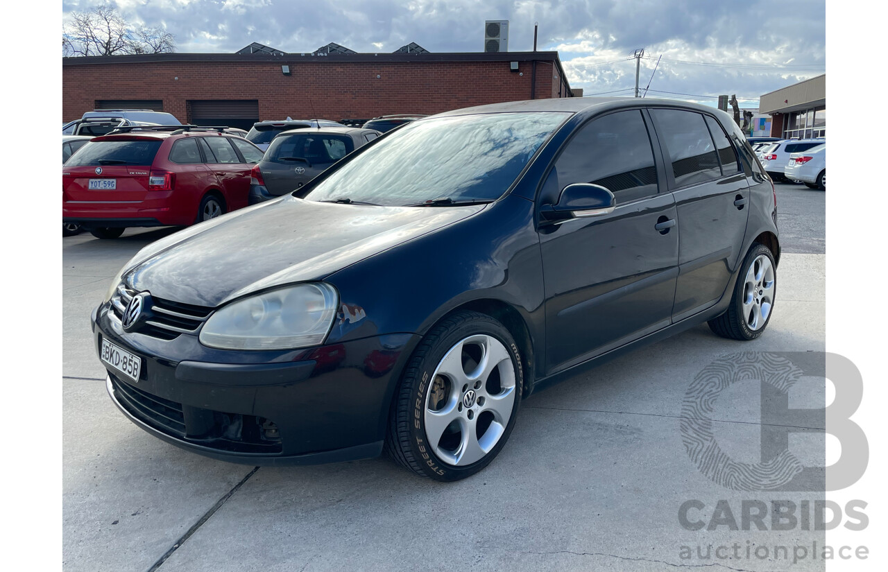 03/2007 Volkswagen Golf 2.0 TDI COMFORTLINE FWD 1K 5D Hatchback Black 2.0L