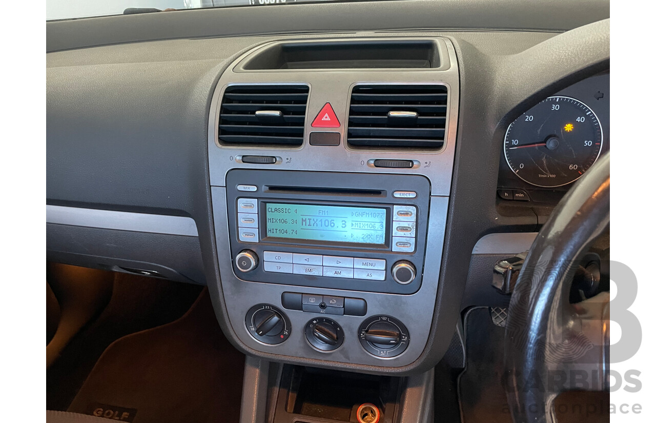 03/2007 Volkswagen Golf 2.0 TDI COMFORTLINE FWD 1K 5D Hatchback Black 2.0L