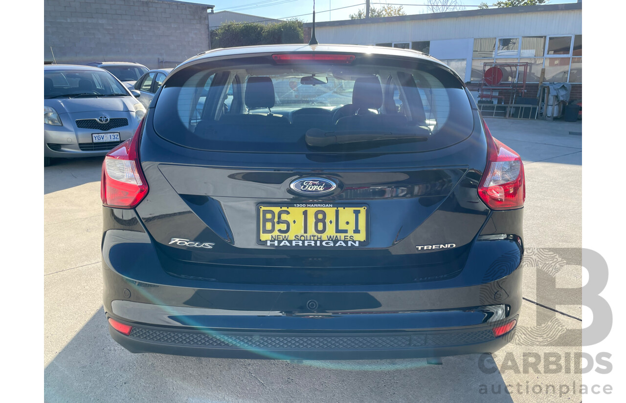 11/2012 Ford Focus TREND FWD LW MK2 5D Hatchback Black 2.0L