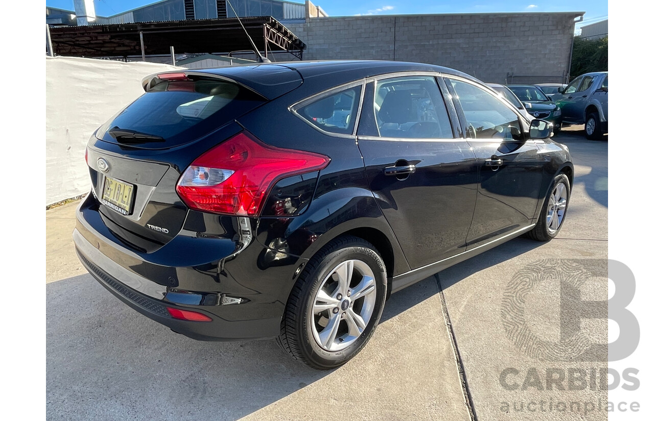 11/2012 Ford Focus TREND FWD LW MK2 5D Hatchback Black 2.0L