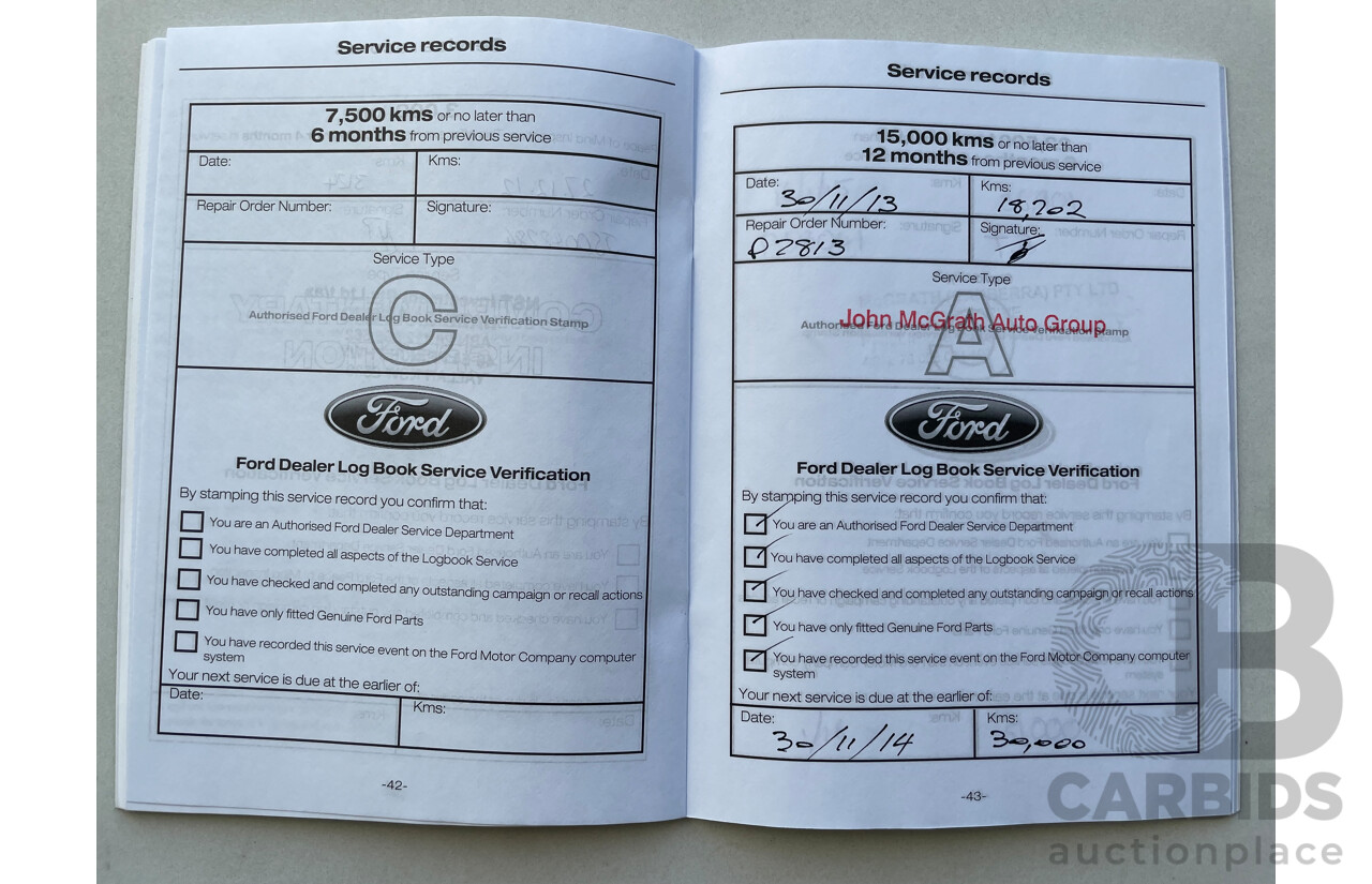 11/2012 Ford Focus TREND FWD LW MK2 5D Hatchback Black 2.0L