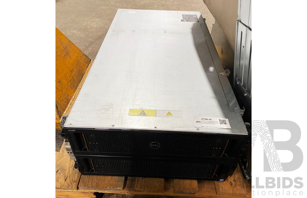 Dell (E11J) SCv2080 Dense Enclosure 84-Bay SAS Hard Drive Array W/ Modules