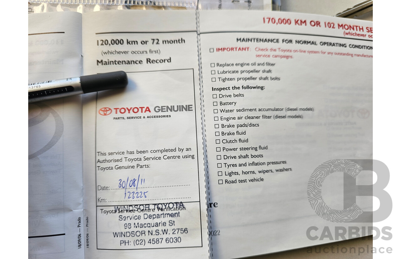 3/2007 Toyota Landcruiser Prado Grande (4x4) GRJ120R 07 UPGRADE 4d Wagon Grey 4.0L