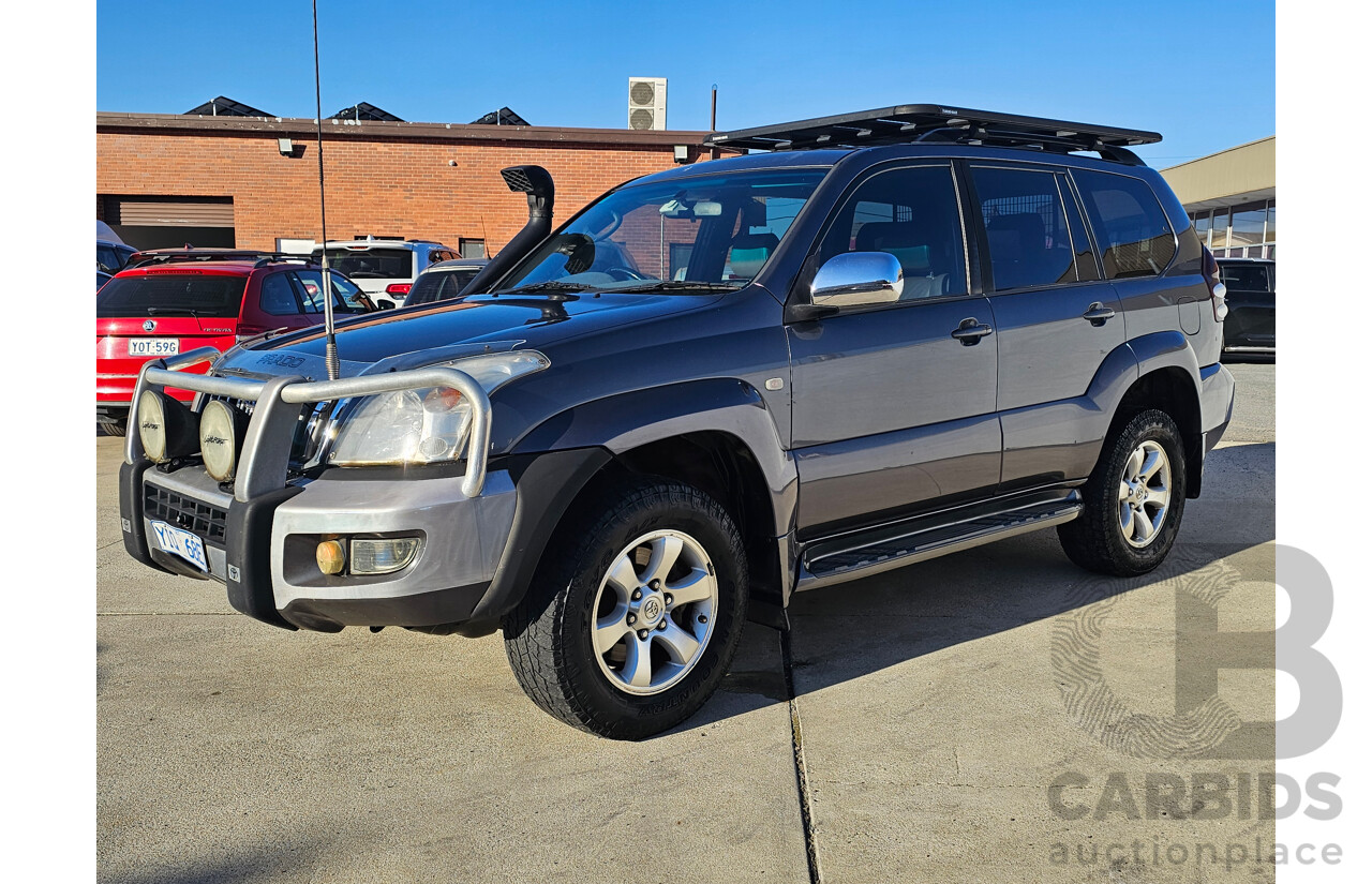 3/2007 Toyota Landcruiser Prado Grande (4x4) GRJ120R 07 UPGRADE 4d Wagon Grey 4.0L