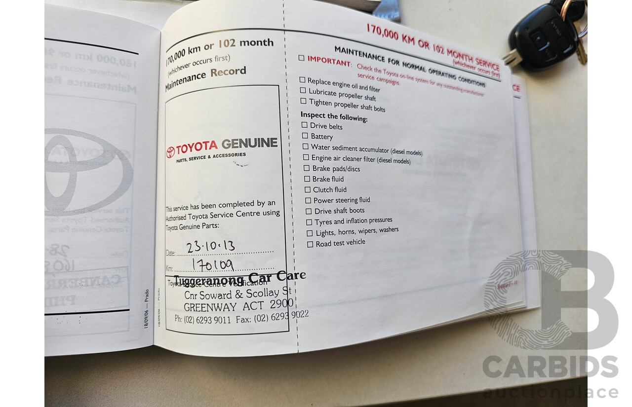 3/2007 Toyota Landcruiser Prado Grande (4x4) GRJ120R 07 UPGRADE 4d Wagon Grey 4.0L