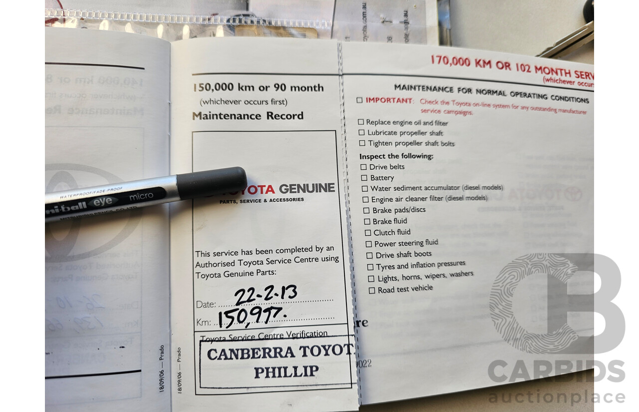 3/2007 Toyota Landcruiser Prado Grande (4x4) GRJ120R 07 UPGRADE 4d Wagon Grey 4.0L