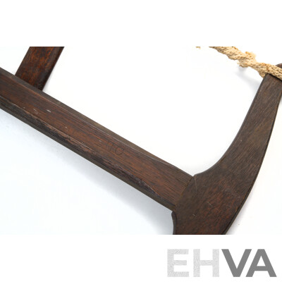 Vintage Carpenters Bow Saw with HC Stampings