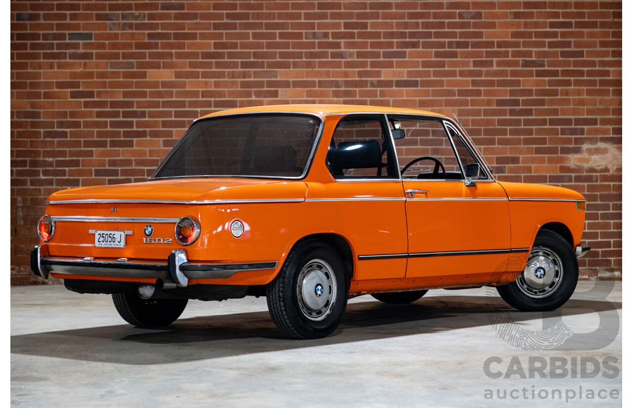 1/1971 BMW 1602 2d Coupe Inka Orange 1.6L