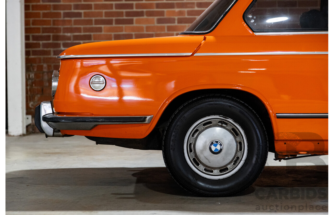 1/1971 BMW 1602 2d Coupe Inka Orange 1.6L