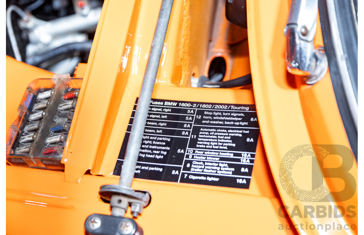 1/1971 BMW 1602 2d Coupe Inka Orange 1.6L