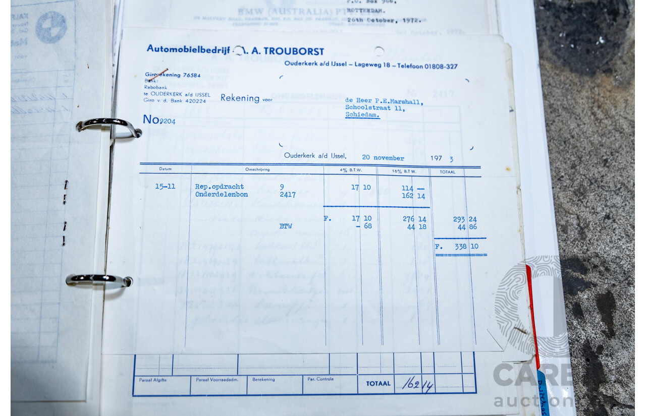 1/1971 BMW 1602 2d Coupe Inka Orange 1.6L