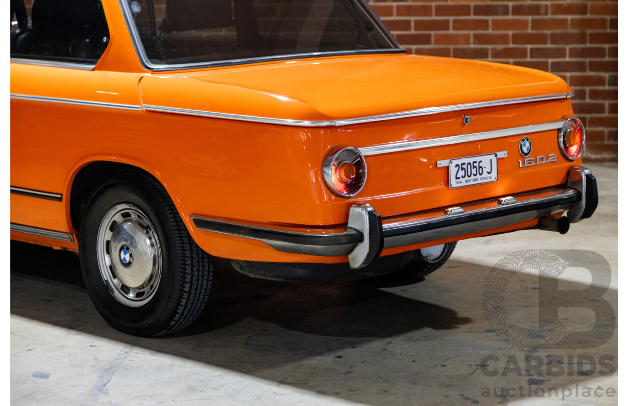 1/1971 BMW 1602 2d Coupe Inka Orange 1.6L