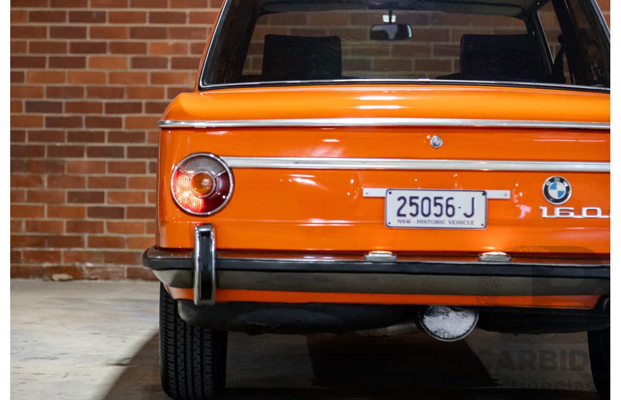 1/1971 BMW 1602 2d Coupe Inka Orange 1.6L