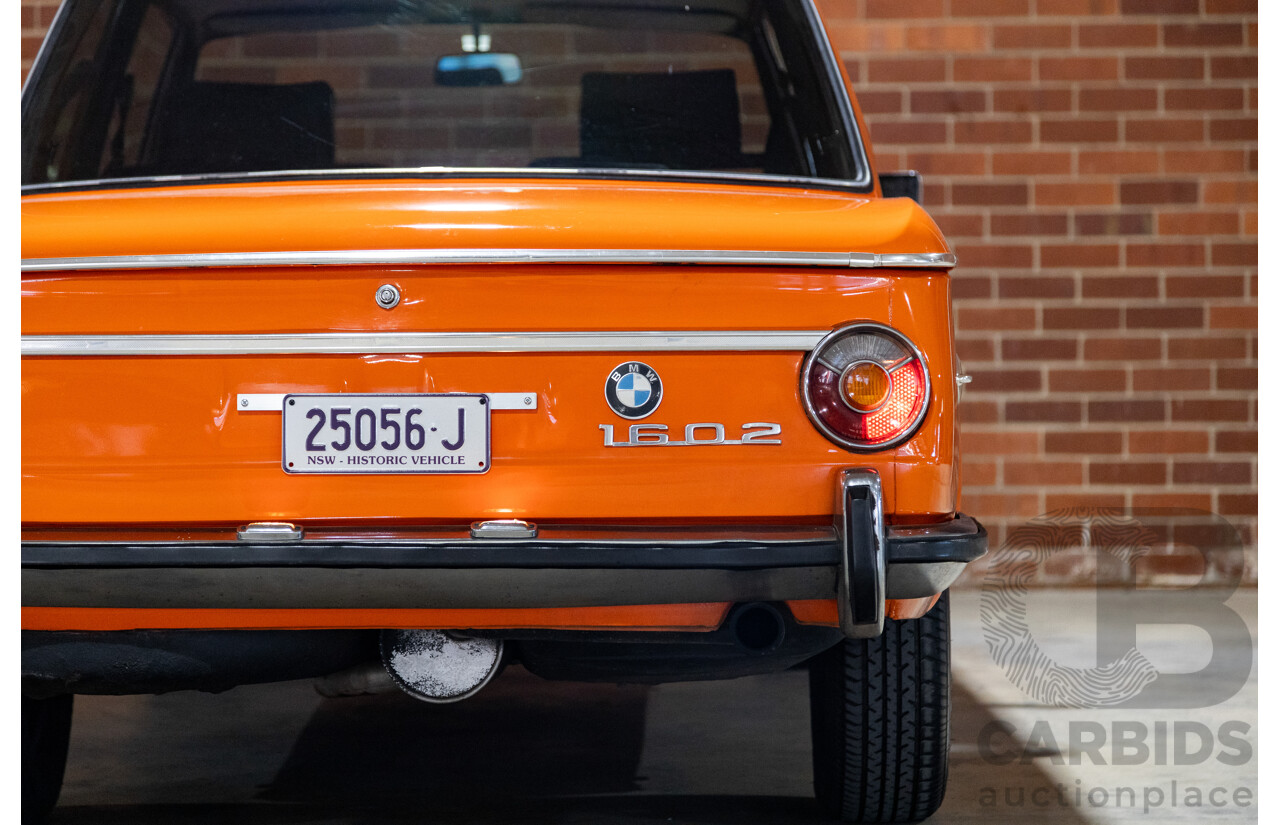 1/1971 BMW 1602 2d Coupe Inka Orange 1.6L