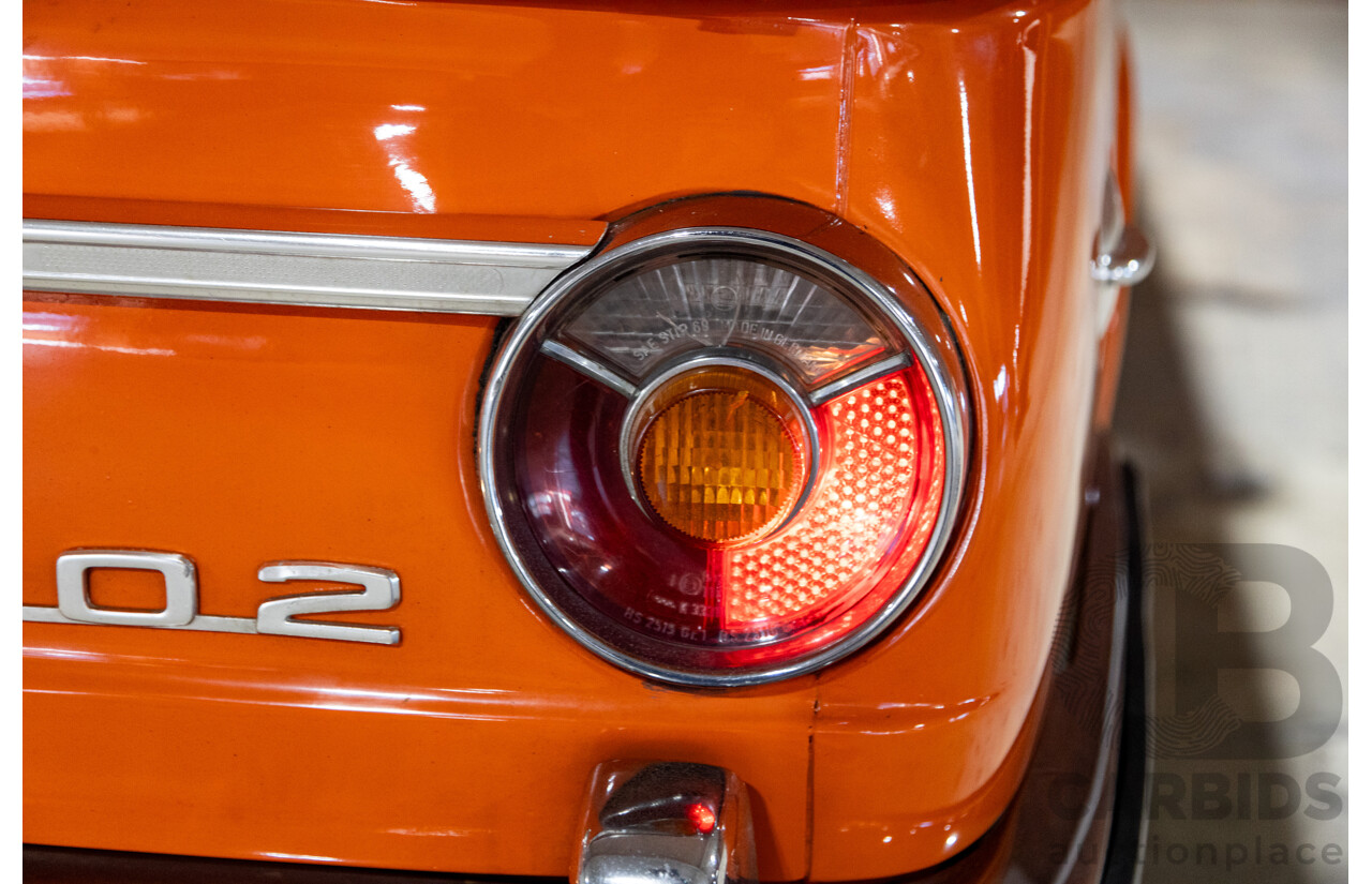 1/1971 BMW 1602 2d Coupe Inka Orange 1.6L