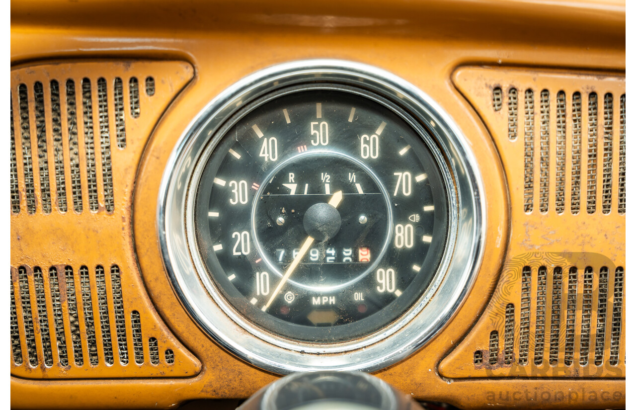 4/1970 Volkswagen 1500 Beetle 2d Sedan Brown 1.5L