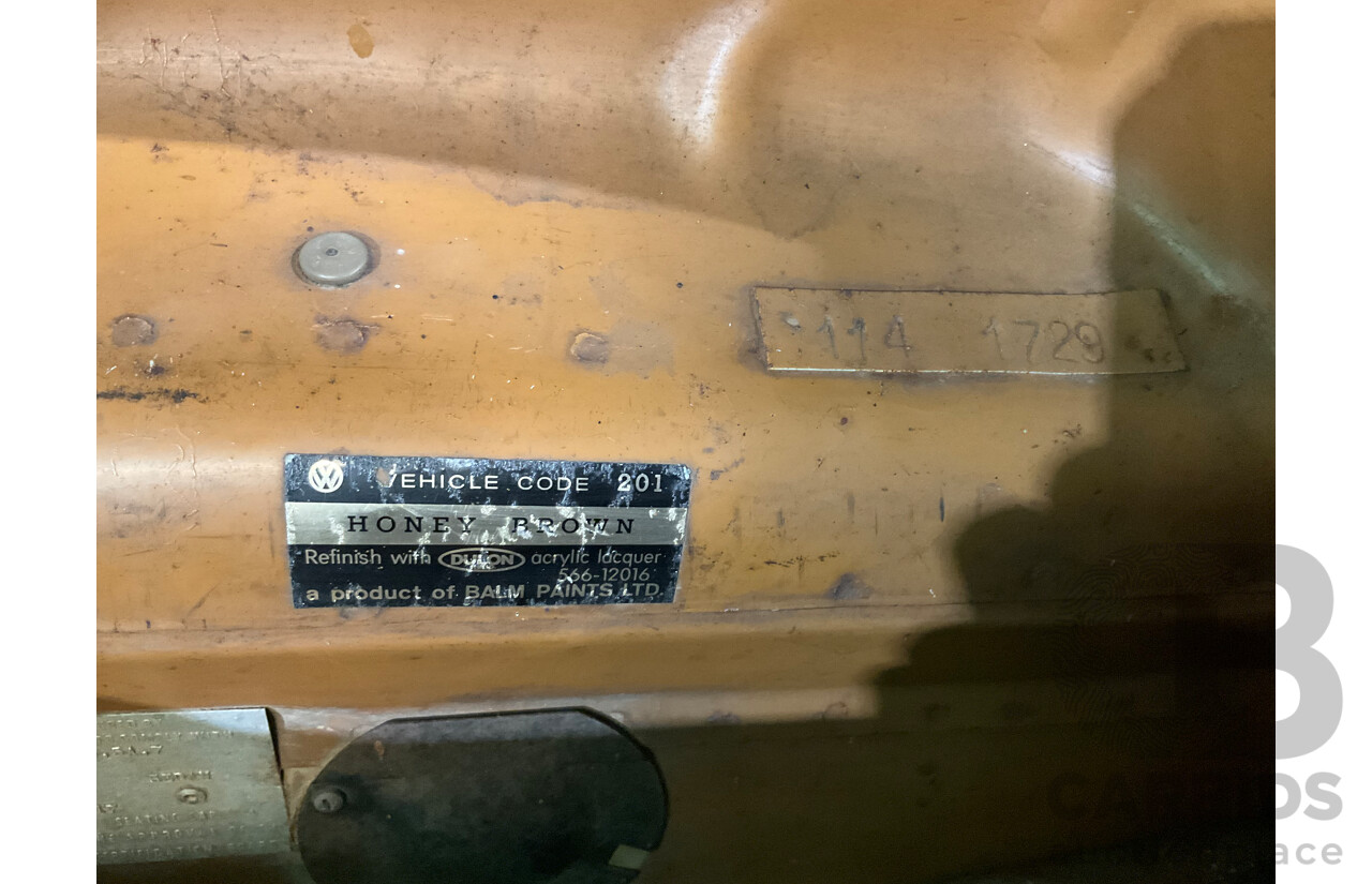 4/1970 Volkswagen 1500 Beetle 2d Sedan Brown 1.5L