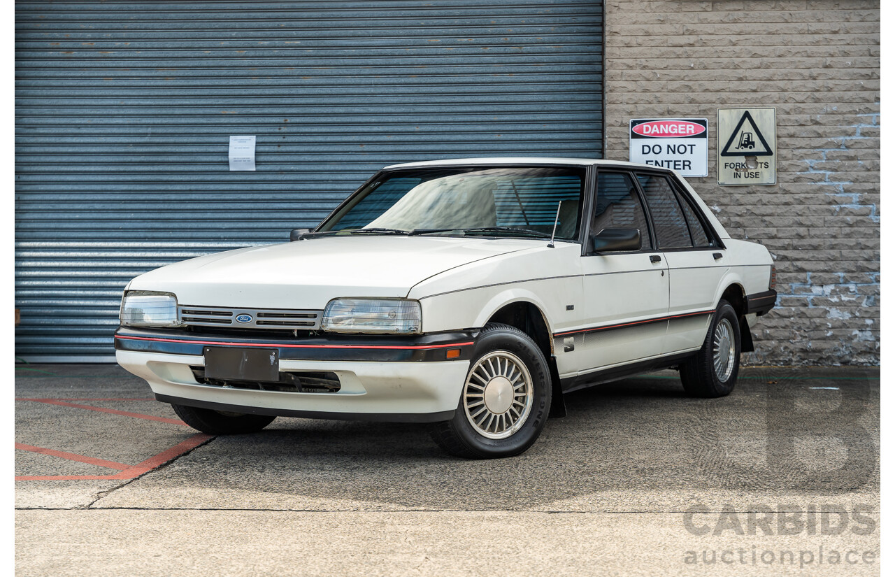 4/1986 Ford Falcon S-Pak XF 4d Sedan Sno White 4.1L
