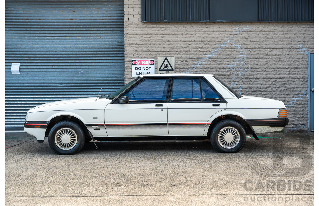 4/1986 Ford Falcon S-Pak XF 4d Sedan Sno White 4.1L