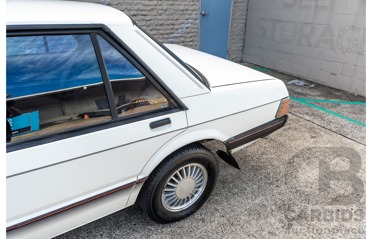 4/1986 Ford Falcon S-Pak XF 4d Sedan Sno White 4.1L