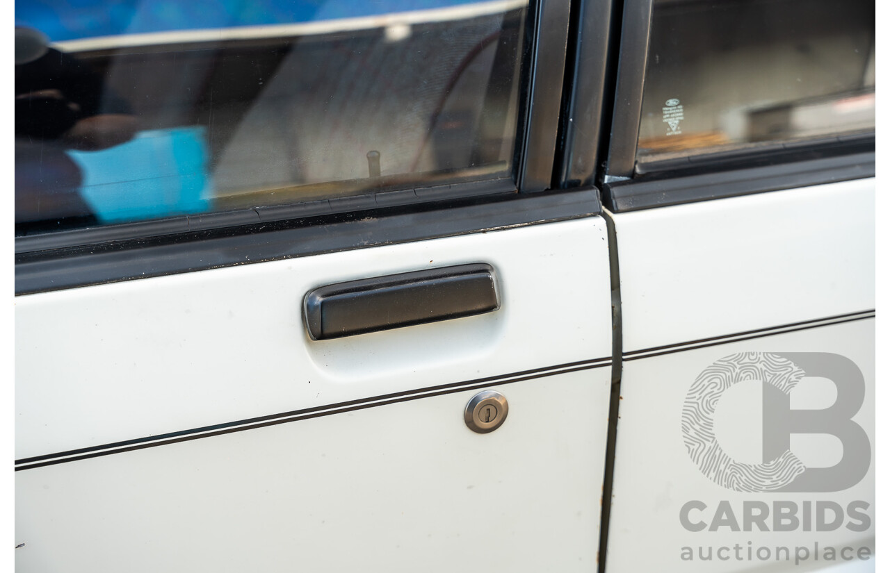 4/1986 Ford Falcon S-Pak XF 4d Sedan Sno White 4.1L