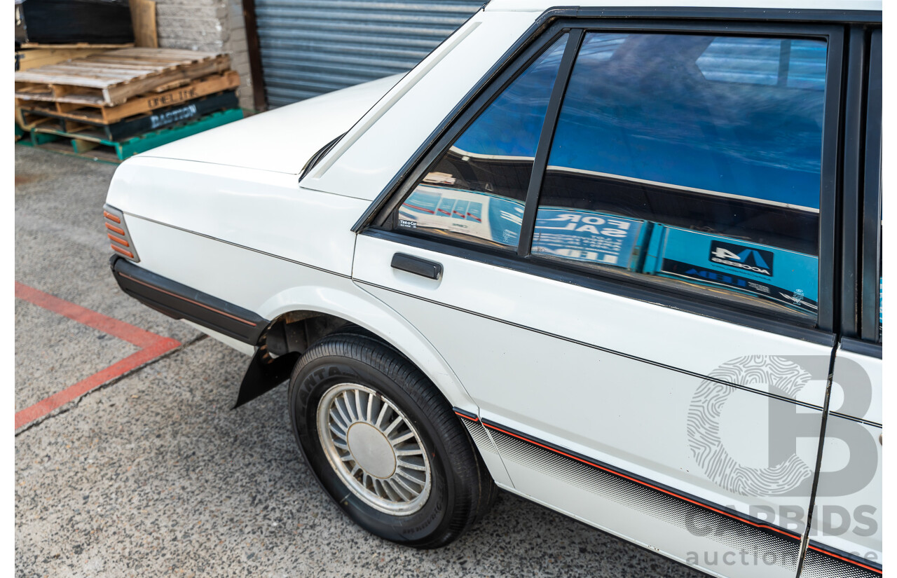 4/1986 Ford Falcon S-Pak XF 4d Sedan Sno White 4.1L