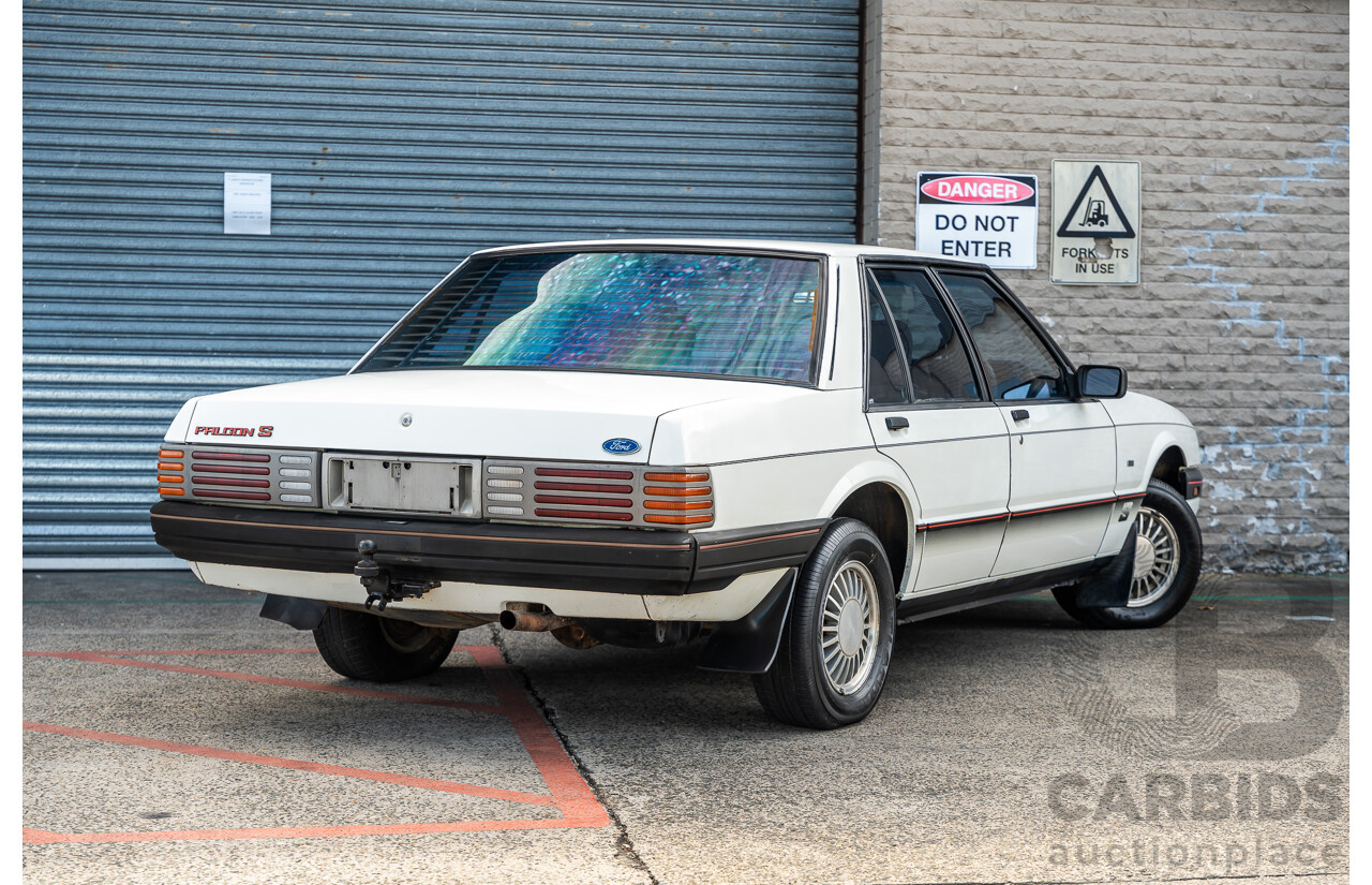 4/1986 Ford Falcon S-Pak XF 4d Sedan Sno White 4.1L