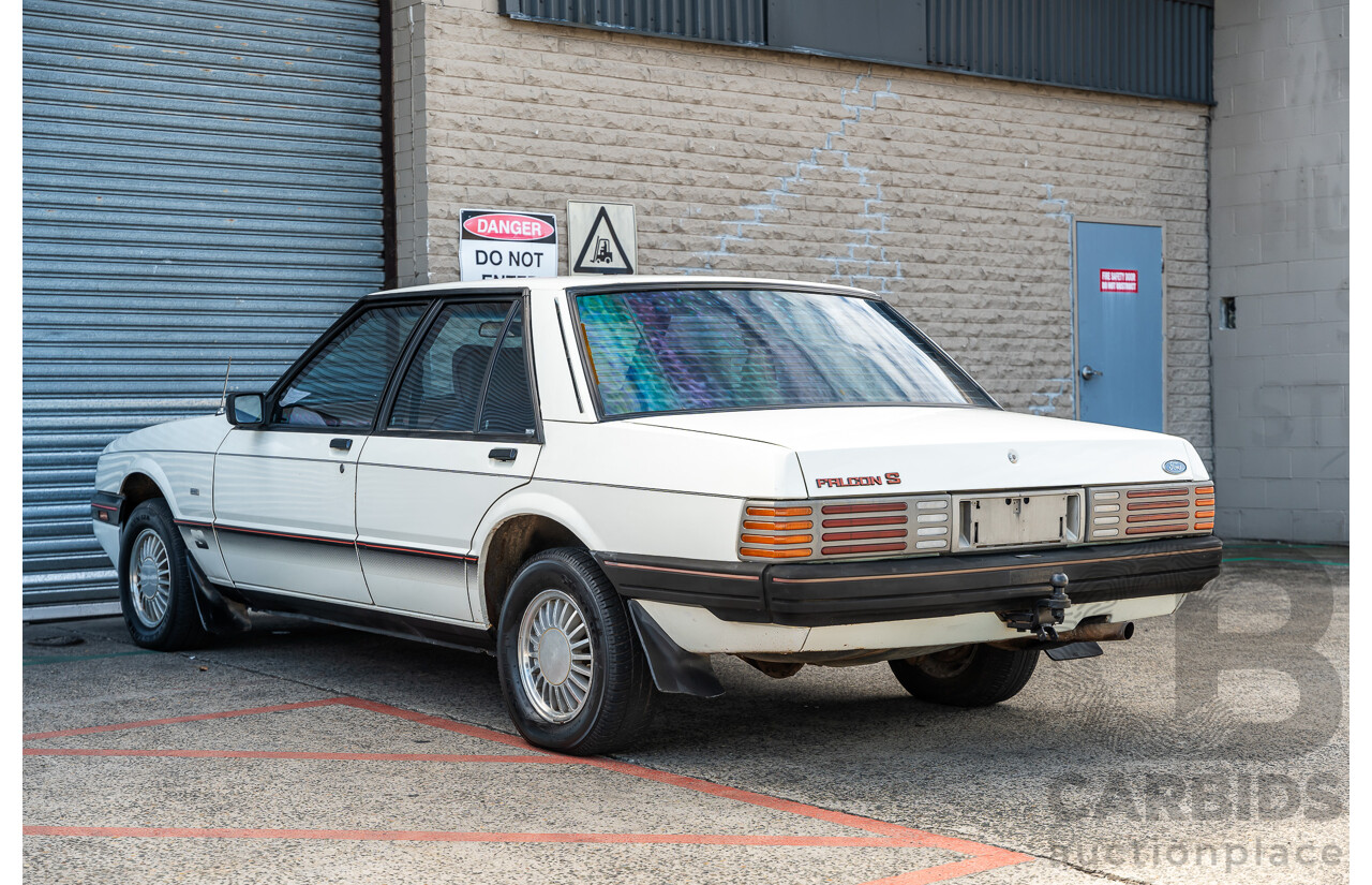 4/1986 Ford Falcon S-Pak XF 4d Sedan Sno White 4.1L