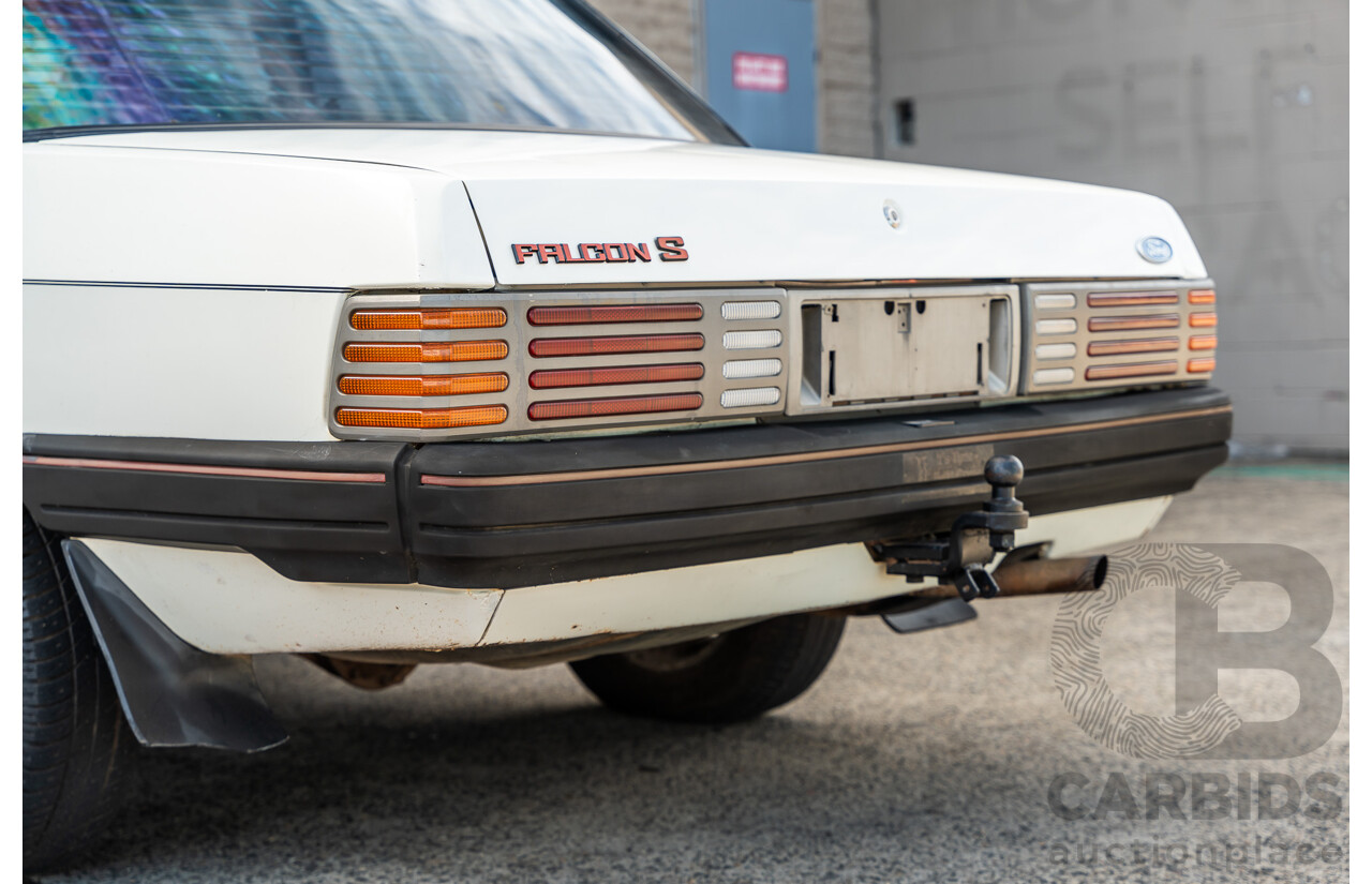 4/1986 Ford Falcon S-Pak XF 4d Sedan Sno White 4.1L