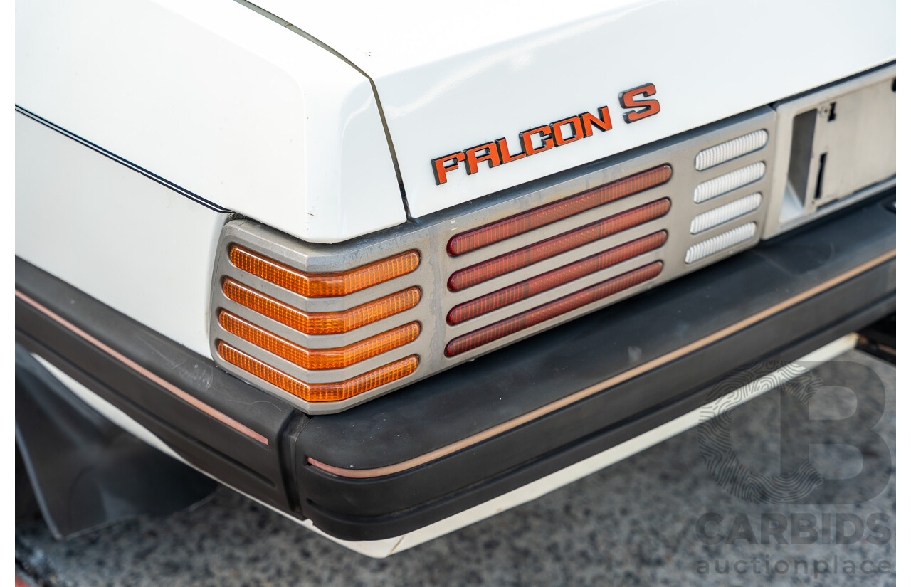 4/1986 Ford Falcon S-Pak XF 4d Sedan Sno White 4.1L