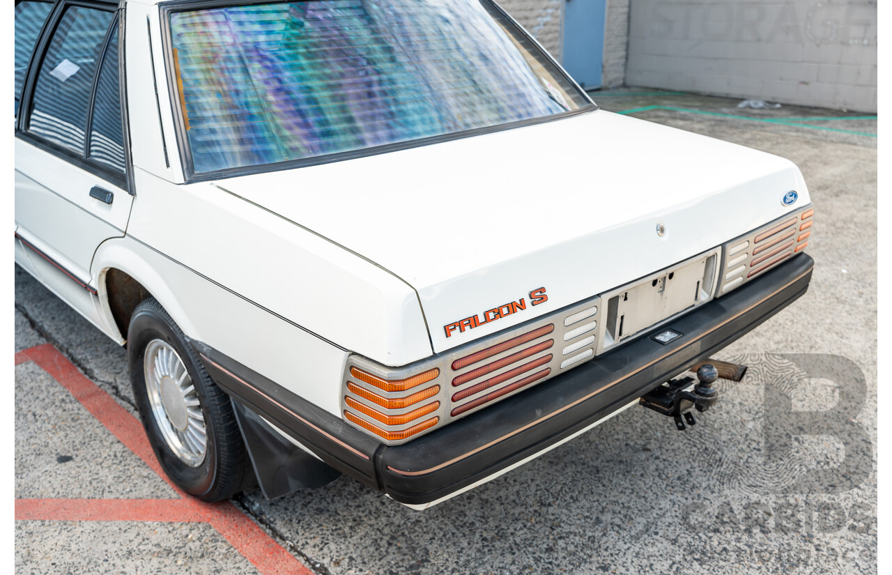 4/1986 Ford Falcon S-Pak XF 4d Sedan Sno White 4.1L
