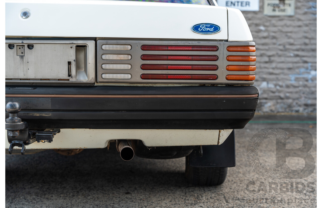 4/1986 Ford Falcon S-Pak XF 4d Sedan Sno White 4.1L