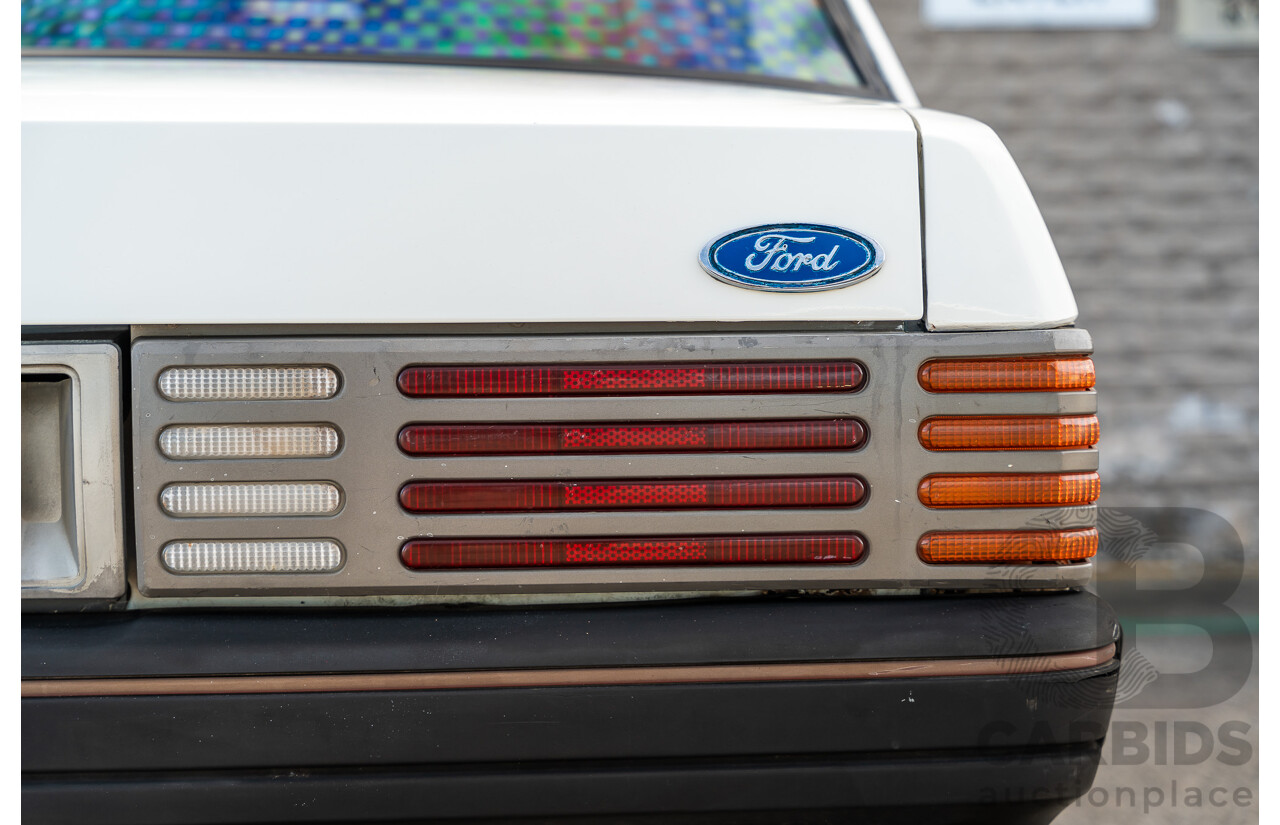4/1986 Ford Falcon S-Pak XF 4d Sedan Sno White 4.1L