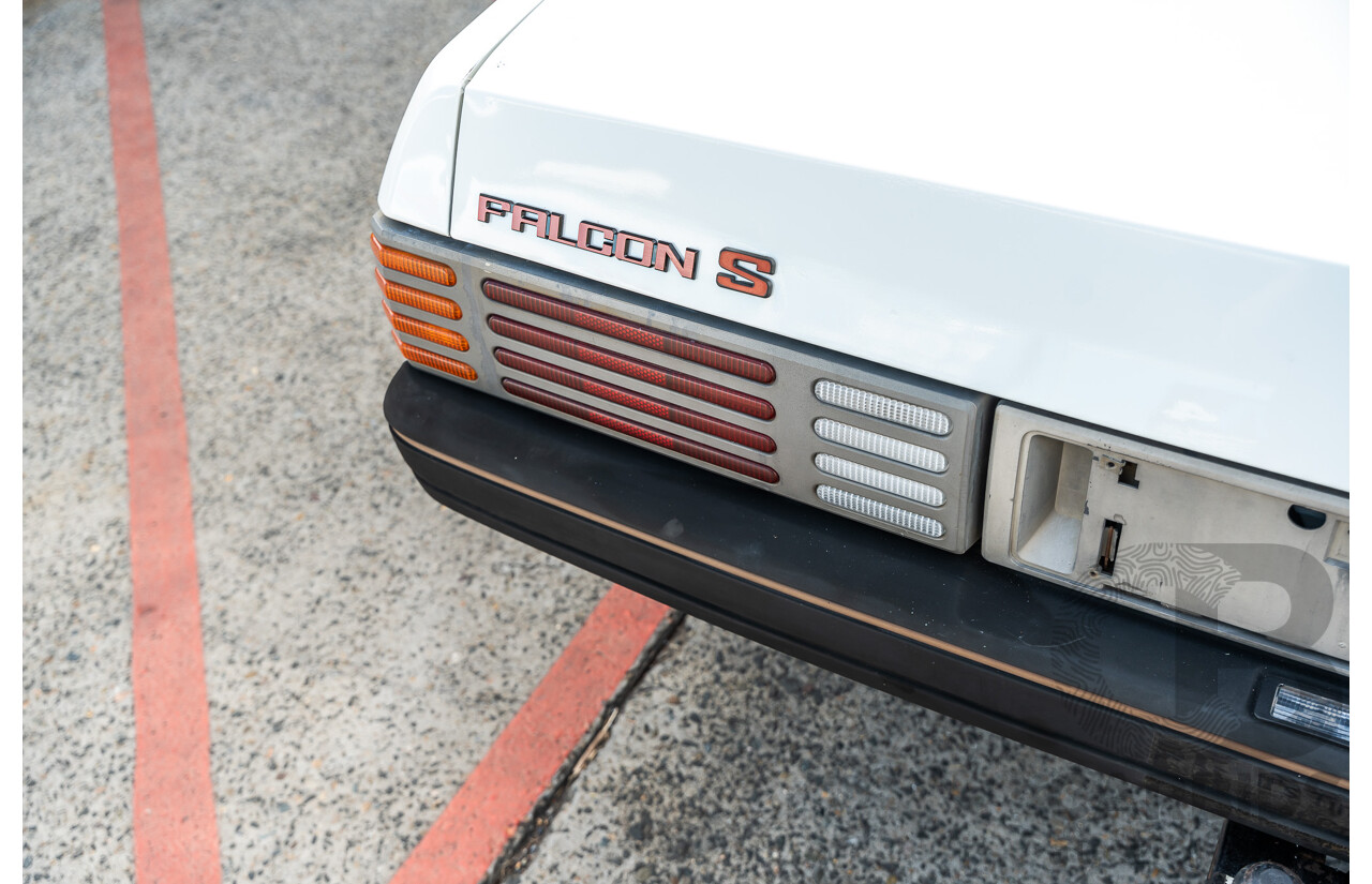 4/1986 Ford Falcon S-Pak XF 4d Sedan Sno White 4.1L