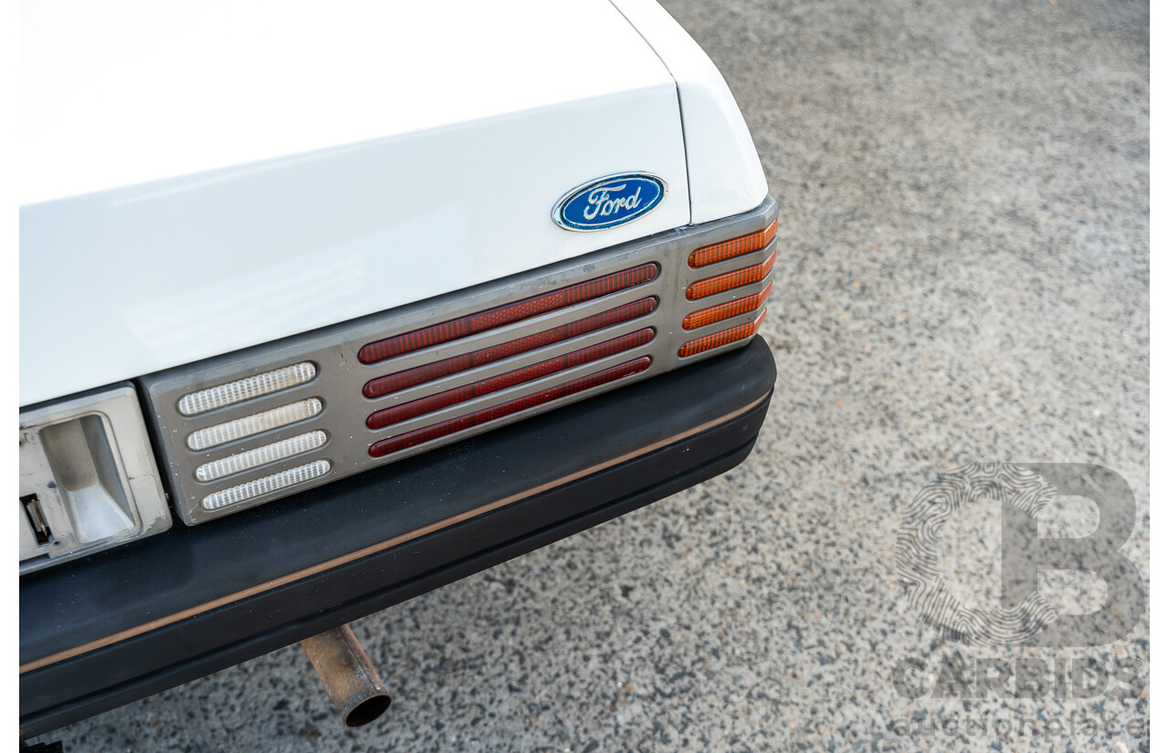 4/1986 Ford Falcon S-Pak XF 4d Sedan Sno White 4.1L