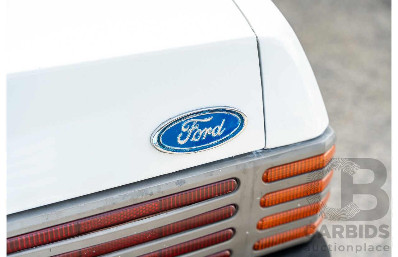 4/1986 Ford Falcon S-Pak XF 4d Sedan Sno White 4.1L