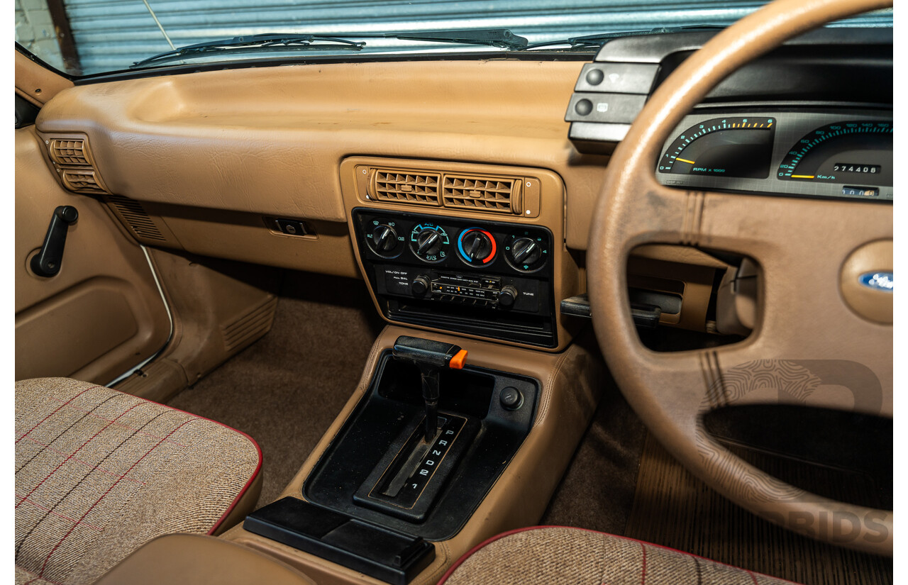 4/1986 Ford Falcon S-Pak XF 4d Sedan Sno White 4.1L