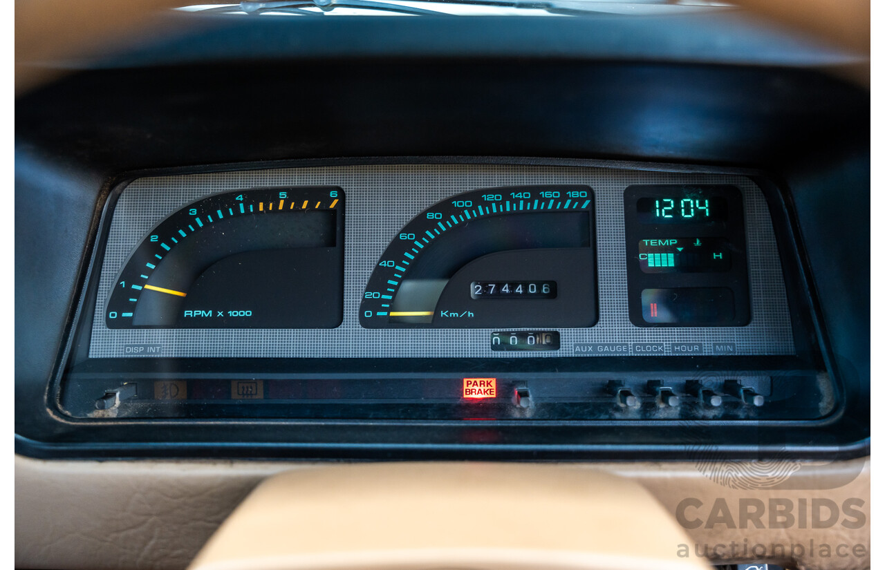 4/1986 Ford Falcon S-Pak XF 4d Sedan Sno White 4.1L