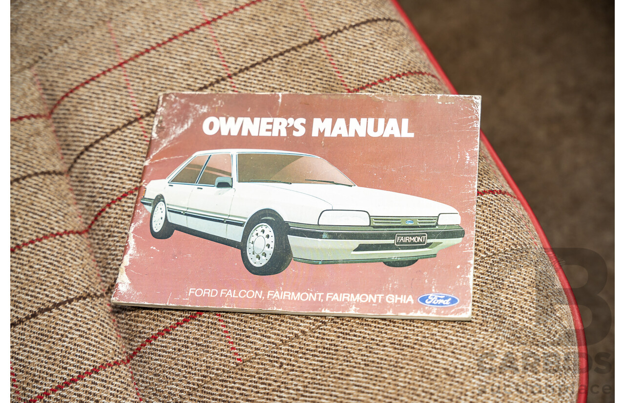 4/1986 Ford Falcon S-Pak XF 4d Sedan Sno White 4.1L