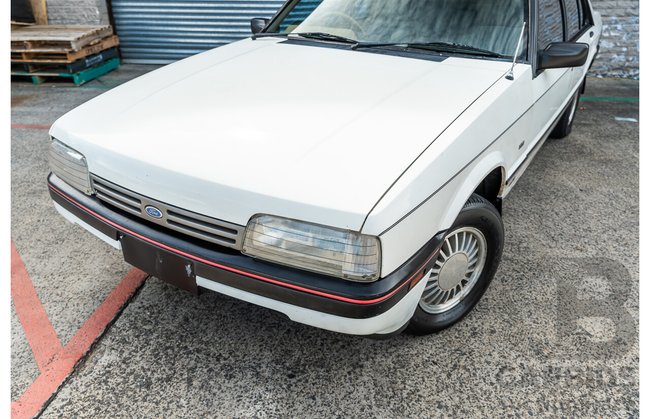 4/1986 Ford Falcon S-Pak XF 4d Sedan Sno White 4.1L
