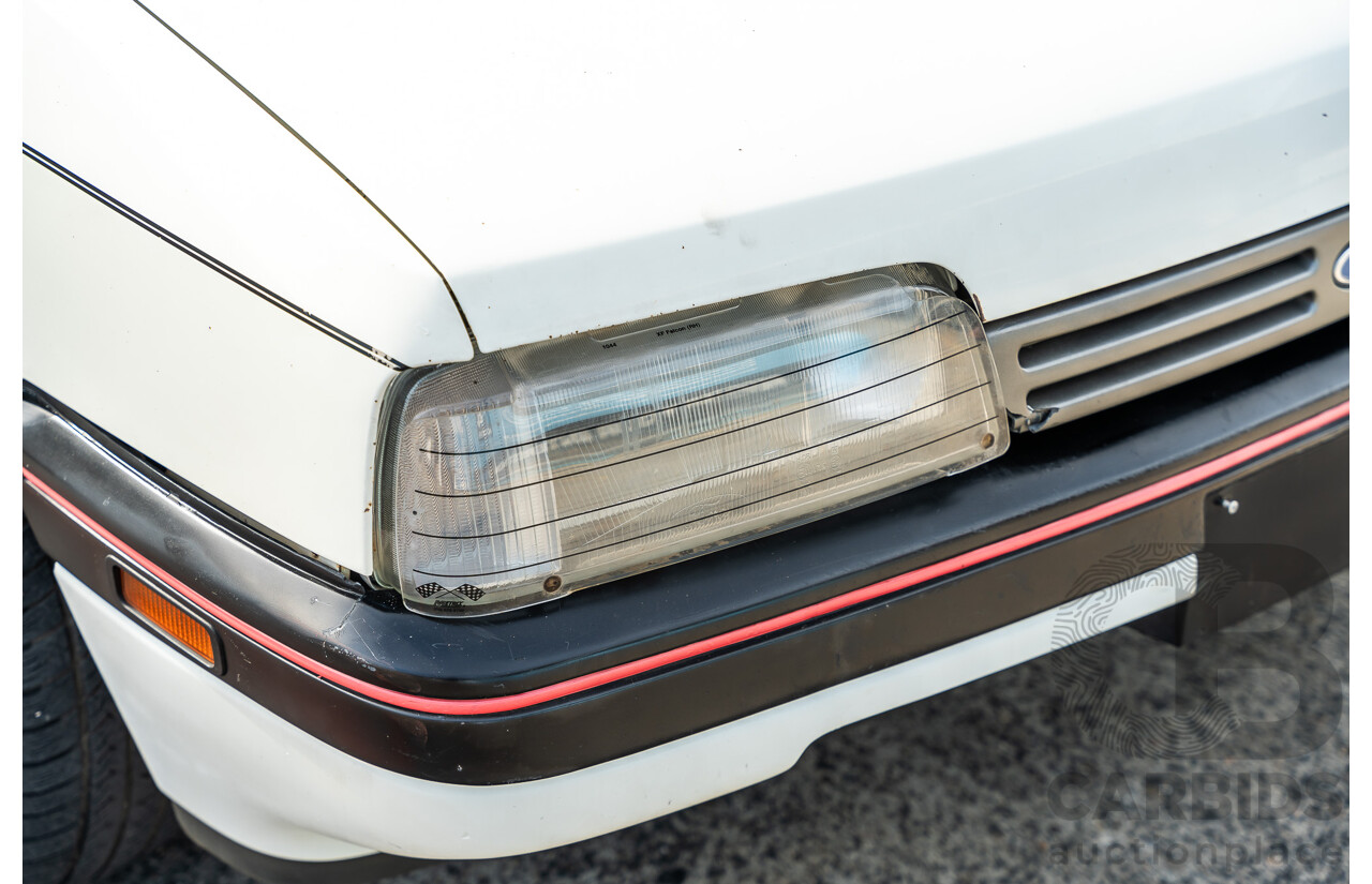 4/1986 Ford Falcon S-Pak XF 4d Sedan Sno White 4.1L