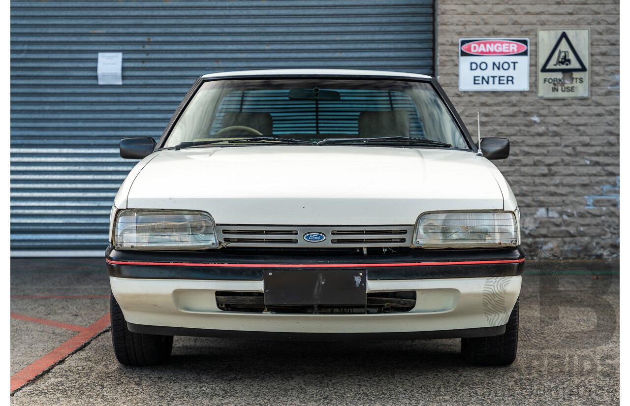 4/1986 Ford Falcon S-Pak XF 4d Sedan Sno White 4.1L
