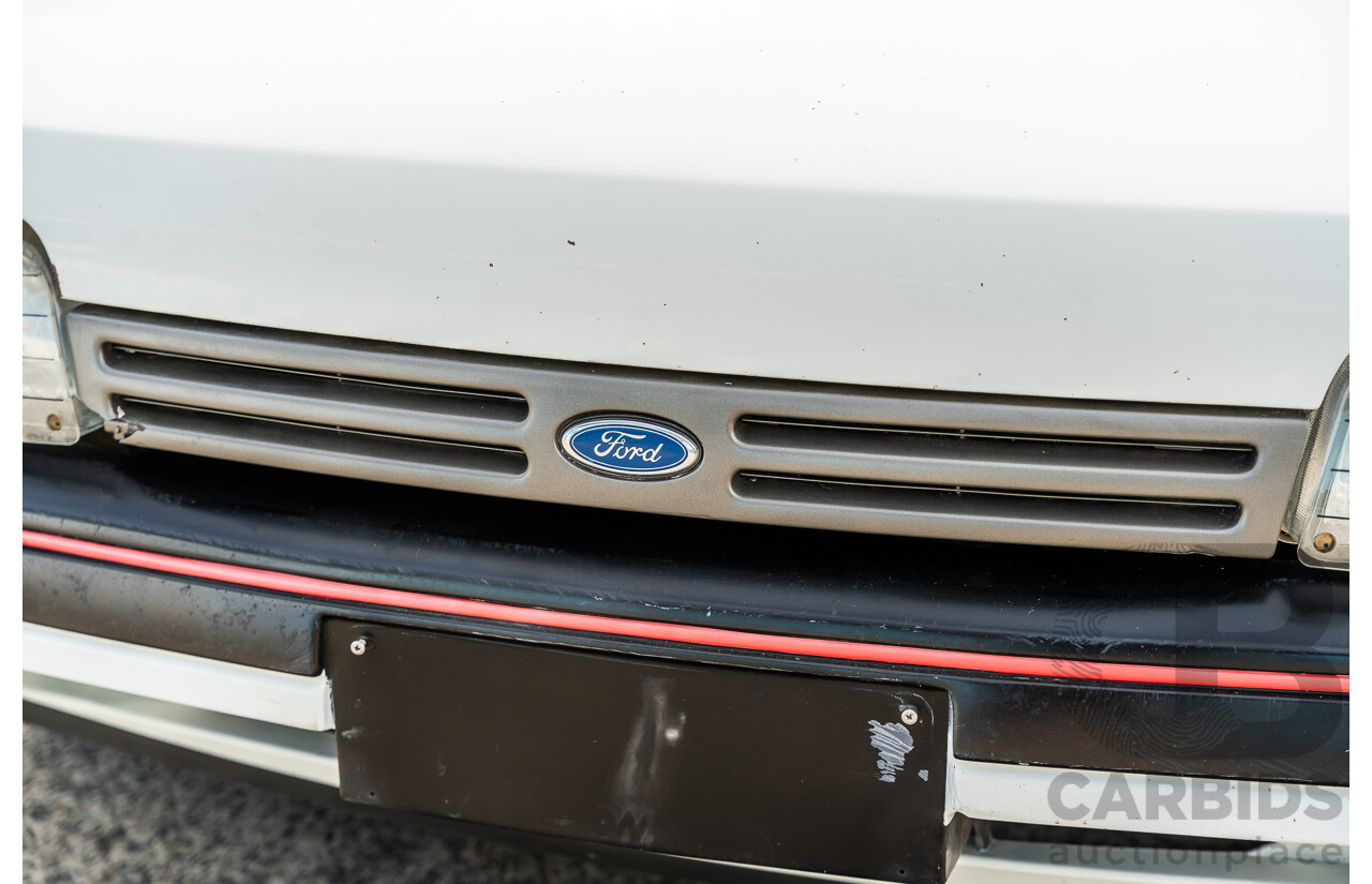 4/1986 Ford Falcon S-Pak XF 4d Sedan Sno White 4.1L