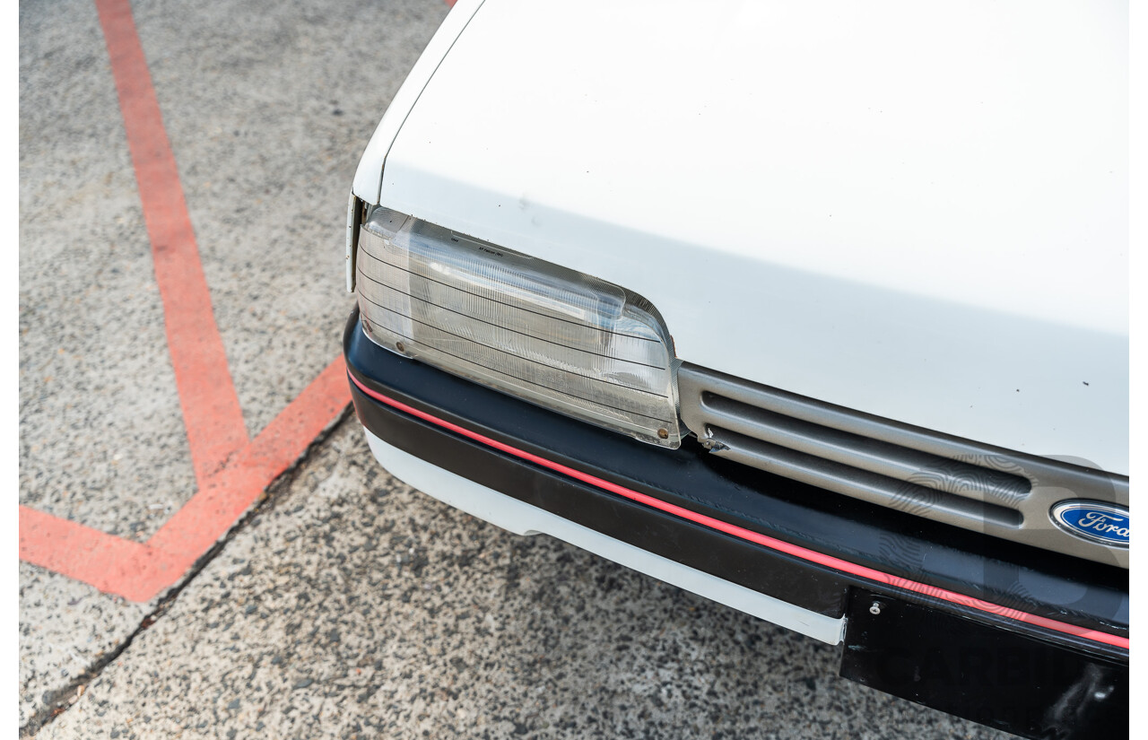 4/1986 Ford Falcon S-Pak XF 4d Sedan Sno White 4.1L