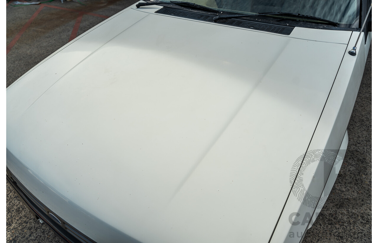 4/1986 Ford Falcon S-Pak XF 4d Sedan Sno White 4.1L